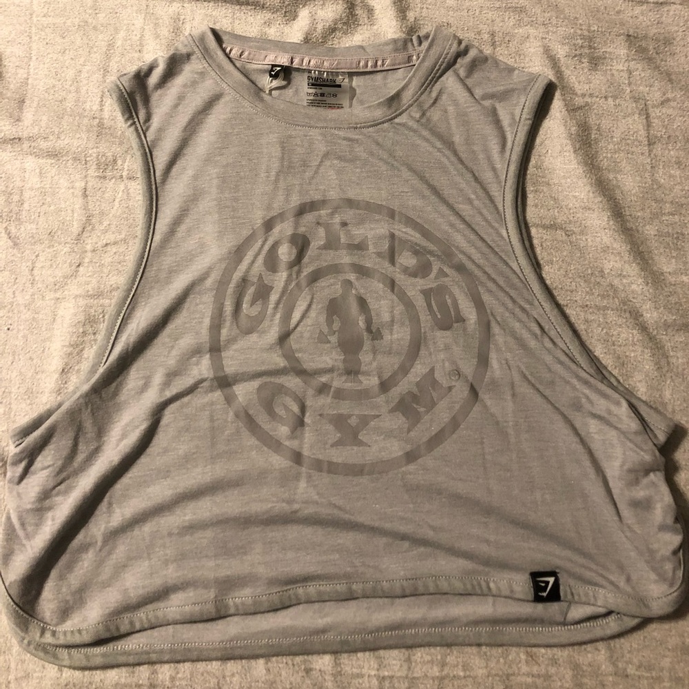 Gymshark gold’s gym crop top